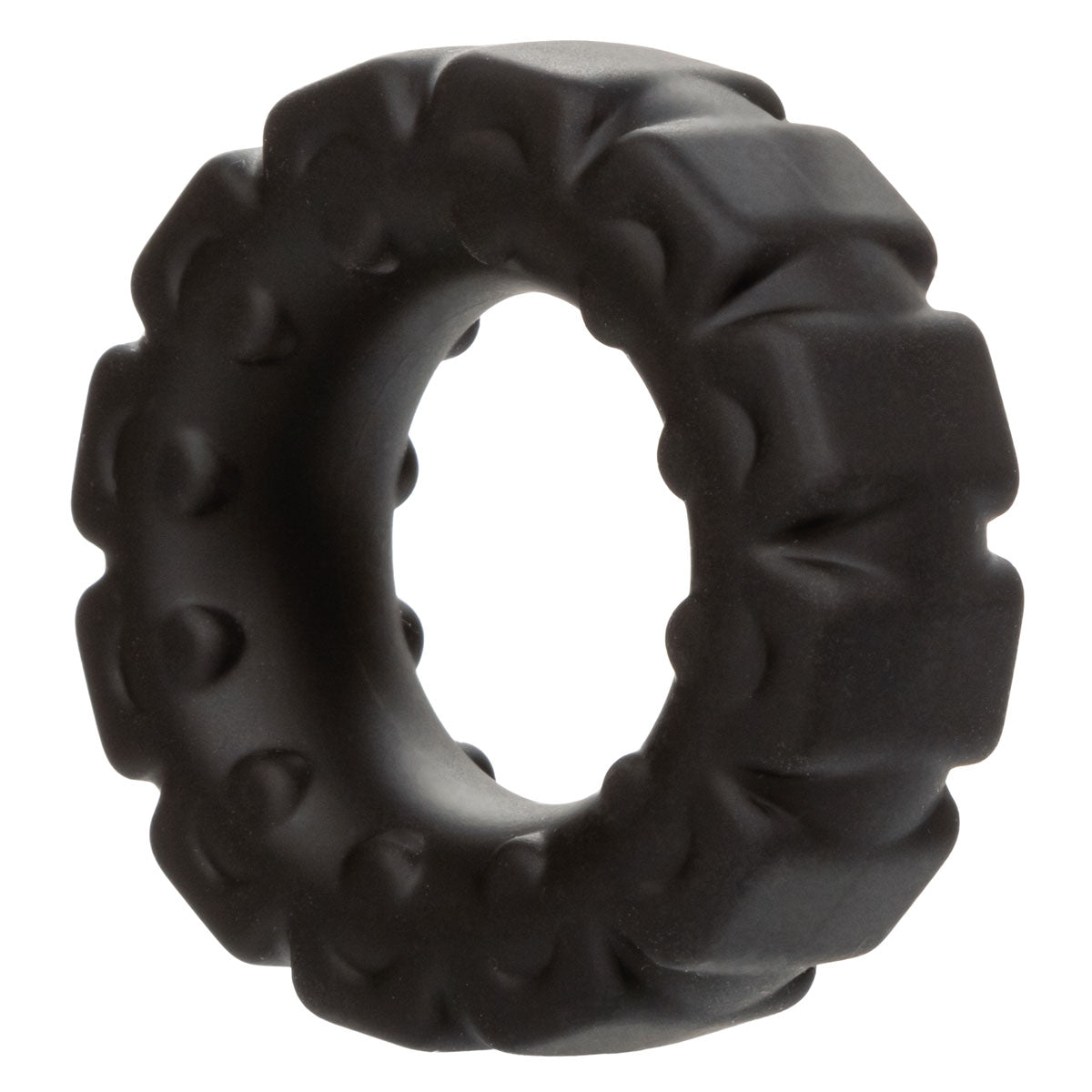 CalExotics® – Alpha Ring – Liquid Silicone Prolong Tread Ring - Black