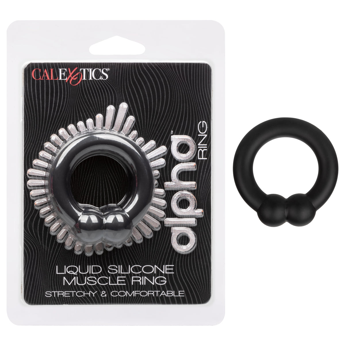 CalExotics® - Alpha Ring - Liquid Silicone Muscle Ring – Black