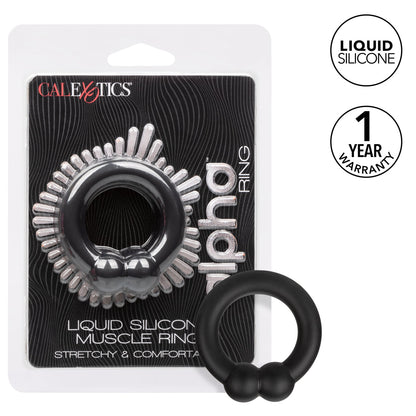 CalExotics® - Alpha Ring - Liquid Silicone Muscle Ring – Black
