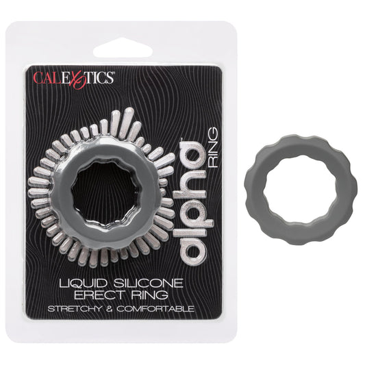 CalExotics® - Alpha Ring - Liquid Silicone Erect Ring – Grey