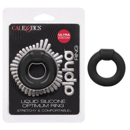 CalExotics® - Alpha Ring - Liquid Silicone Optimum Ring – Black