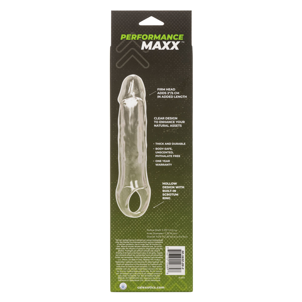 CalExotics® – Performance Maxx – Clear Extension - 7.5”