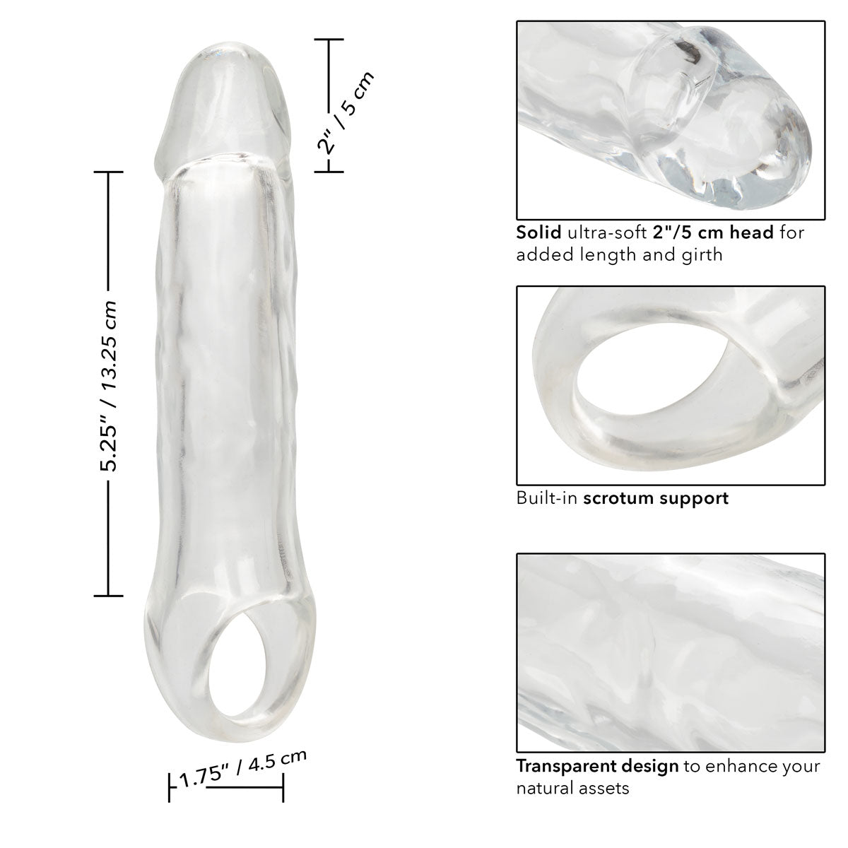 CalExotics® – Performance Maxx – Clear Extension - 7.5”