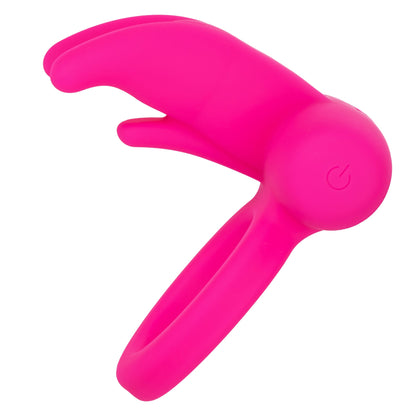 CalExotics® Triple Clit Flicker - Vibrating Cock Ring - Pink