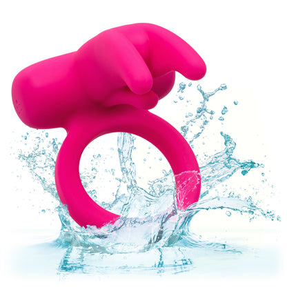 CalExotics® Triple Clit Flicker - Vibrating Cock Ring - Pink