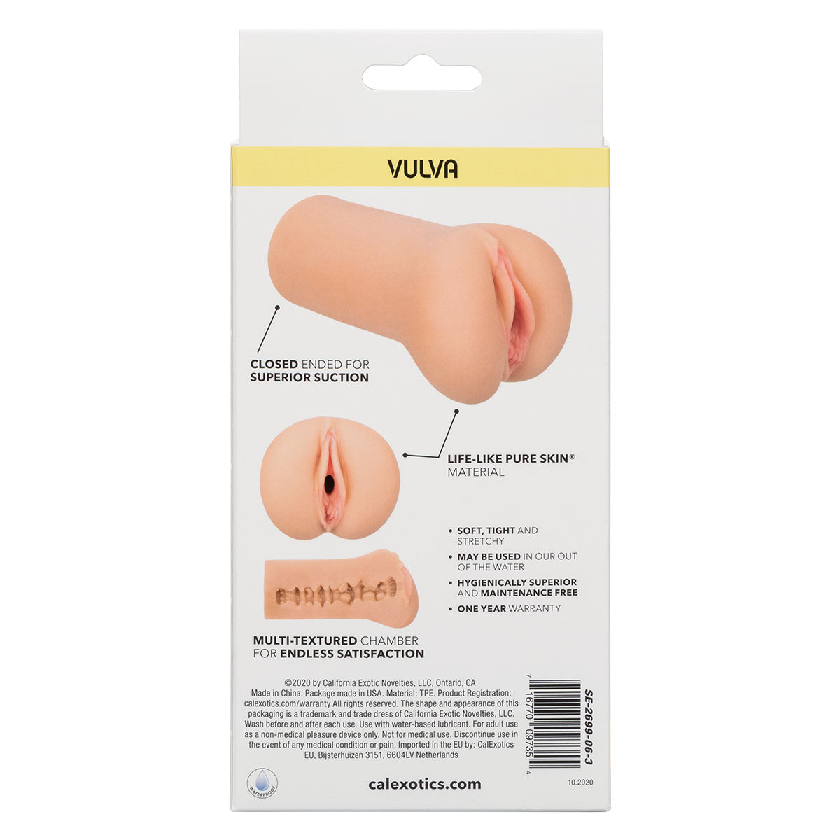 CalExotics® Boundless Vulva – Masturbator – Beige