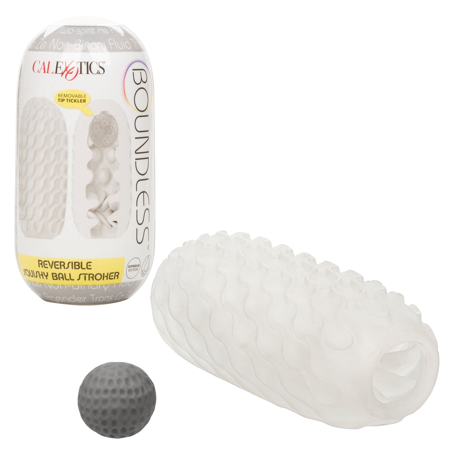 CalExotics® – Boundless – Reversible Squishy Ball Stroker