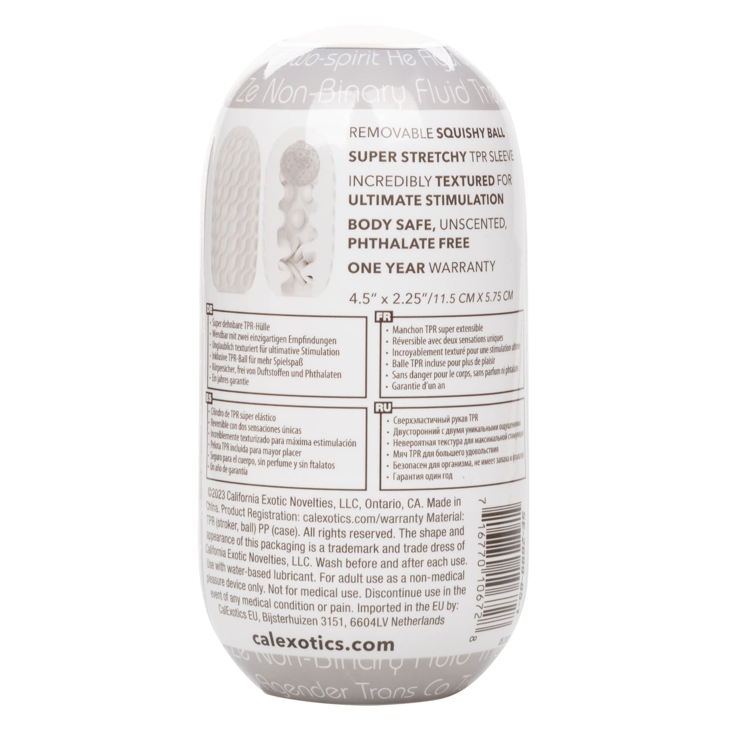 CalExotics® – Boundless – Reversible Squishy Ball Stroker