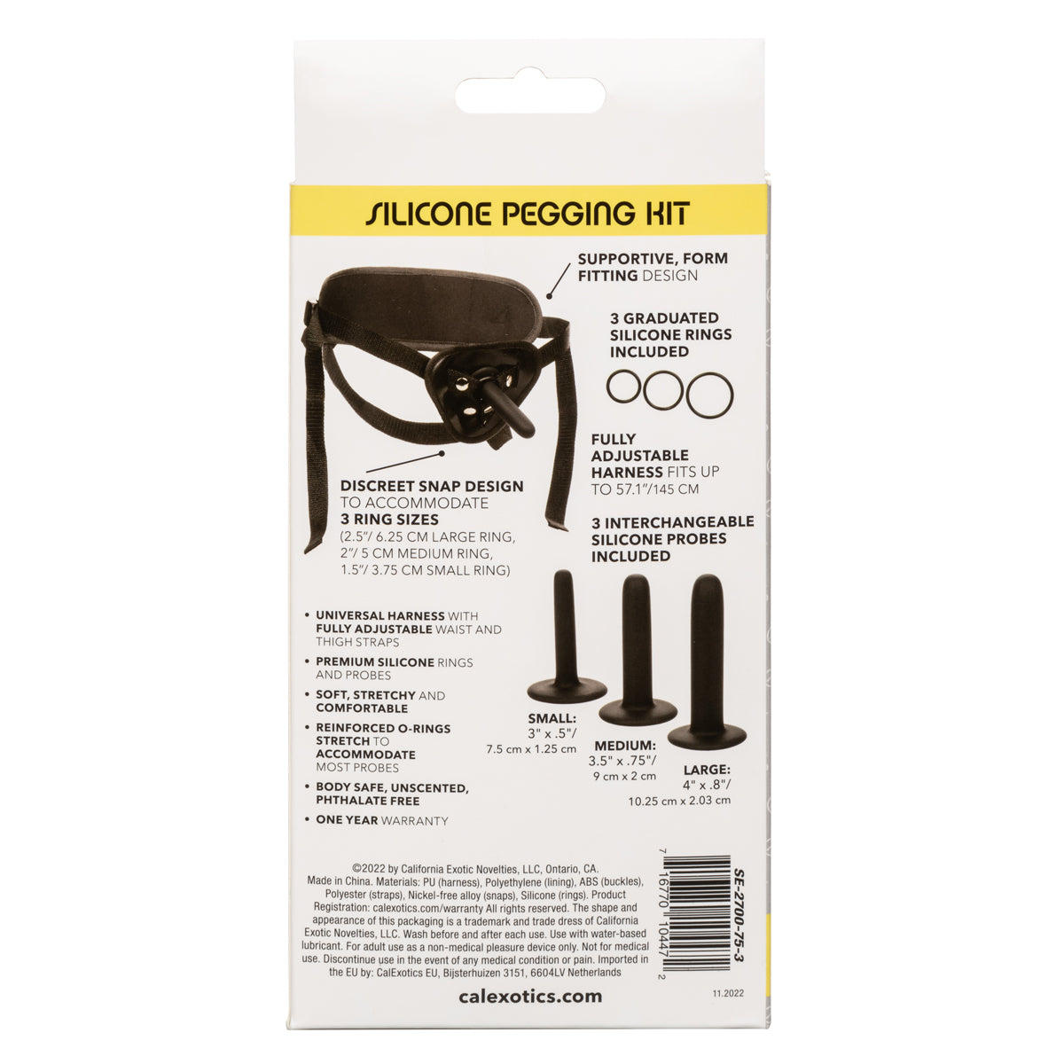 CalExotics® - Boundless™ - Silicone Pegging Kit – Black