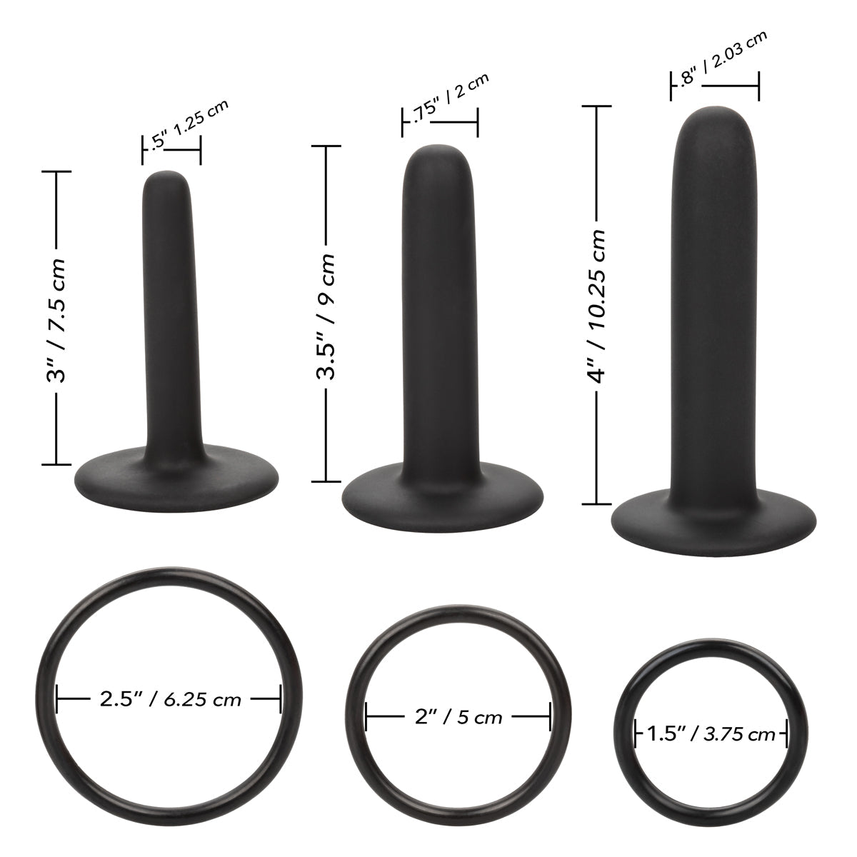CalExotics® - Boundless™ - Silicone Pegging Kit – Black