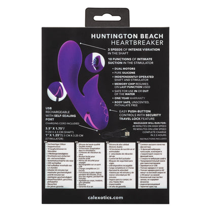 CalExotics® - California Dreaming Huntington Beach Heartbreaker Vibrator – Purple