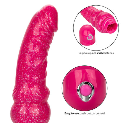 CalExotics® Naughty Bits - Lady Boner - Bendable Vibrating Dildo