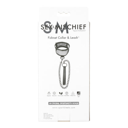 Sportsheets Sex & Mischief Fishnet Collar & Leash