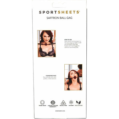 Sportsheets Saffron Silicone Ball Gag - Red