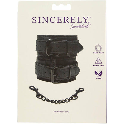 Sportsheets Sincerely -  Lace Cuffs - Black
