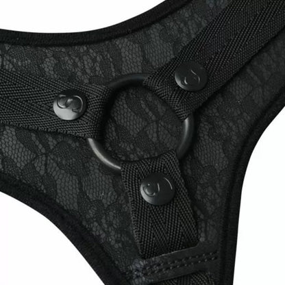 Sportsheets Sincerely - Lace Strap-On - Black