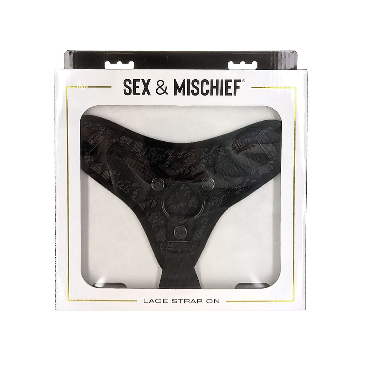 Sportsheets Sincerely - Lace Strap-On - Black