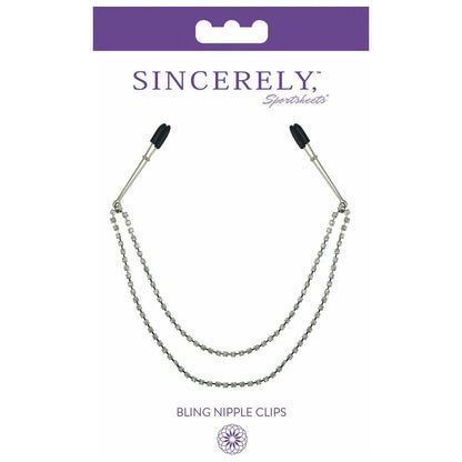 Sportsheets Sincerely – Bling Tweezer Nipple Clips