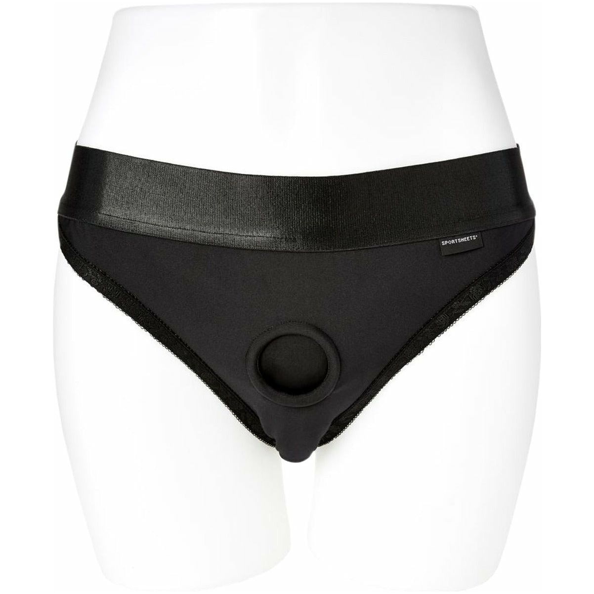 Sportsheets Em Ex – Silhouette Harness – Black -Large