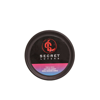 Secret Lovers Triple Rich Massage Oil Candles – Cotton Candy