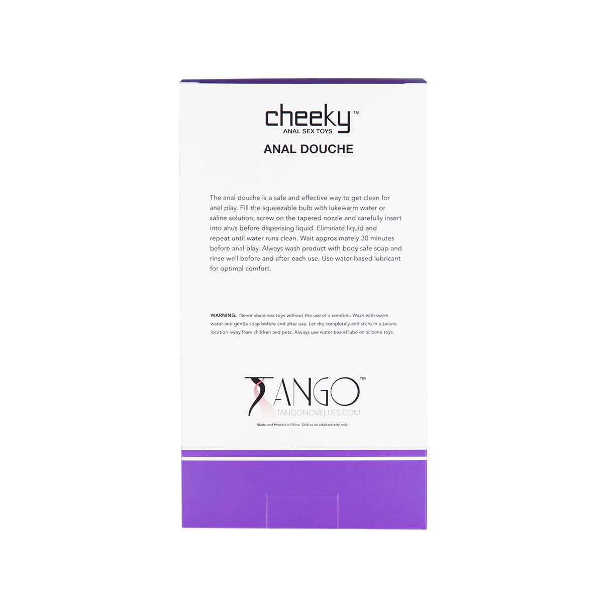 Cheeky Anal Sex Toys Anal Douche - Purple