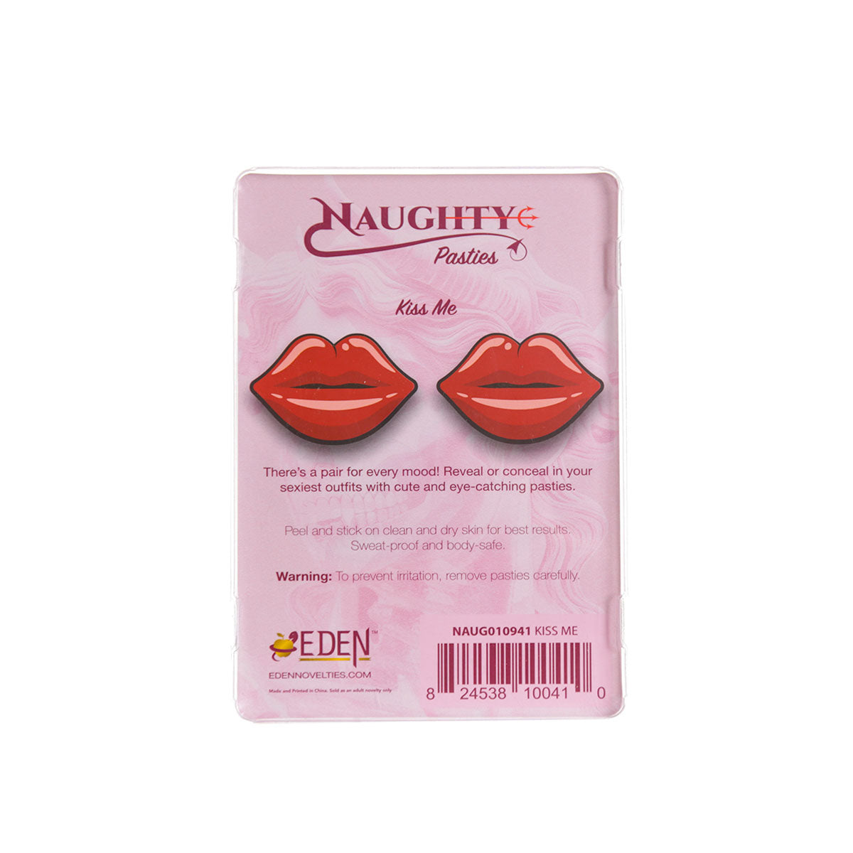 Naughty Glossy Kiss Me Nipple Pasties