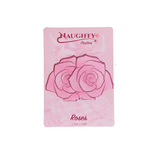 Naughty Glossy Rose Nipple Pasties