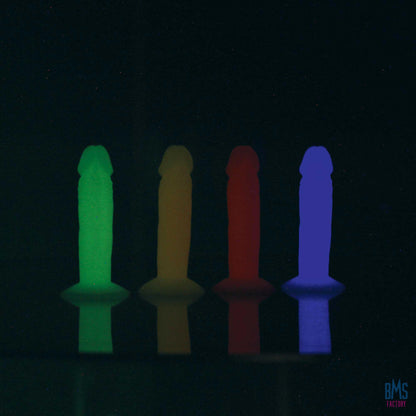 Addiction - Silly Willy – Glow in the Dark -  3.3” Silicone Dildo - 12 pcs