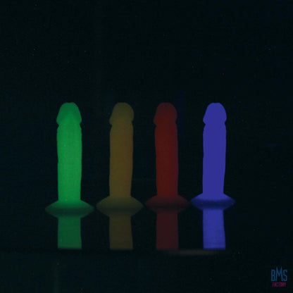 Addiction - Silly Willy – Glow in the Dark -  3.3” Silicone Dildo - 12 pcs
