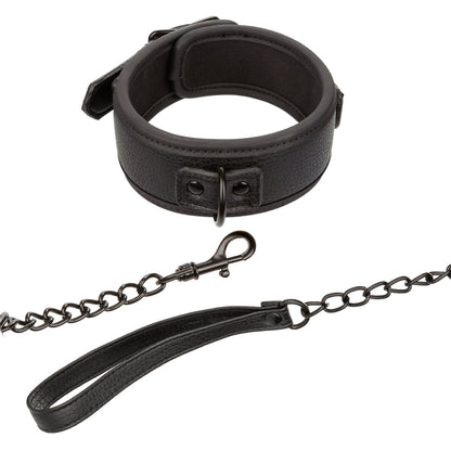 CalExotics® Nocturnal Collection Collar & Leash - Black