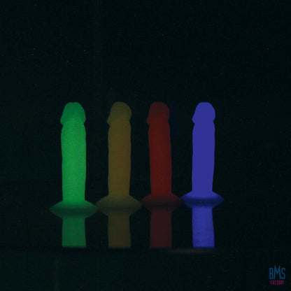 Addiction - Silly Willy – Glow in the Dark -  3.3” Silicone Dildo - 12 pcs