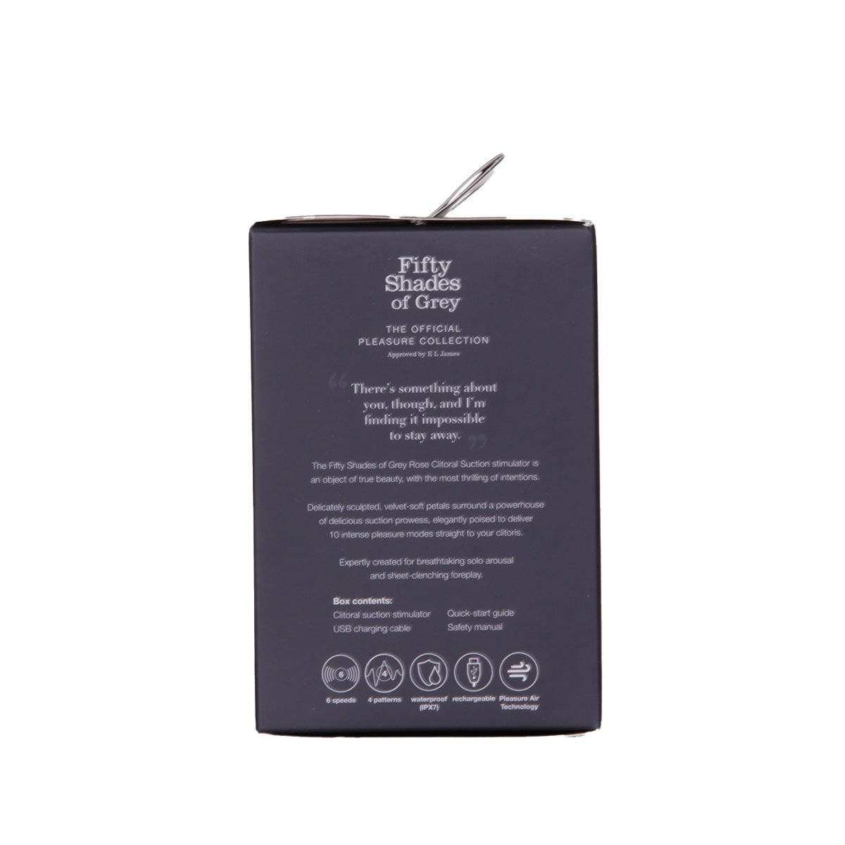 Fifty Shades of Grey Hearts & Flowers - Black