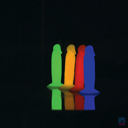 Addiction - Silly Willy – Glow in the Dark -  3.3” Silicone Dildo - 12 pcs
