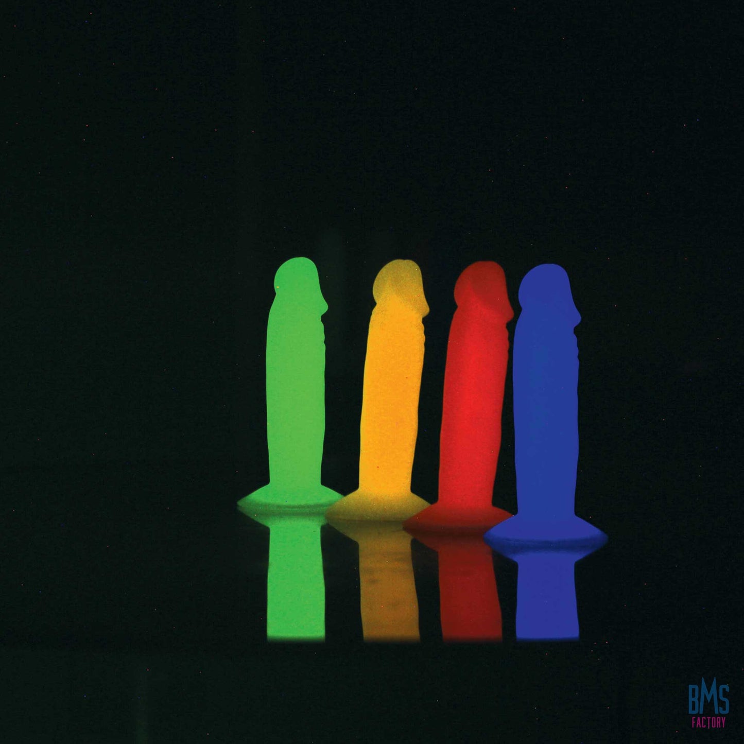 Addiction - Silly Willy – Glow in the Dark -  3.3” Silicone Dildo - 12 pcs