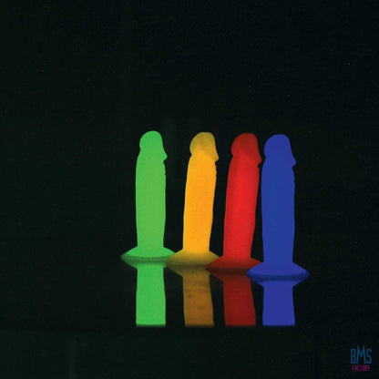 Addiction - Silly Willy – Glow in the Dark -  3.3” Silicone Dildo - 12 pcs