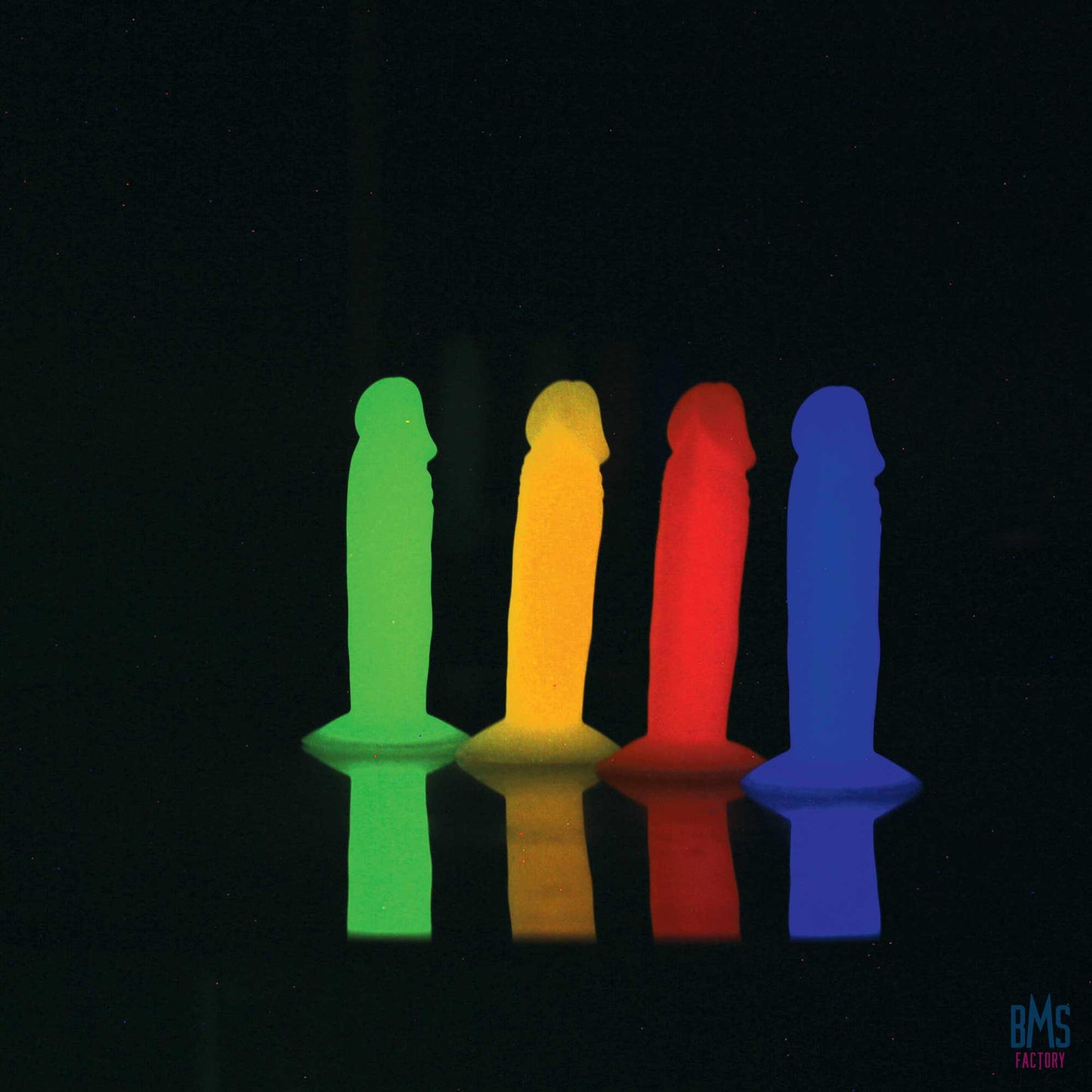 Addiction - Silly Willy – Glow in the Dark -  3.3” Silicone Dildo - 12 pcs