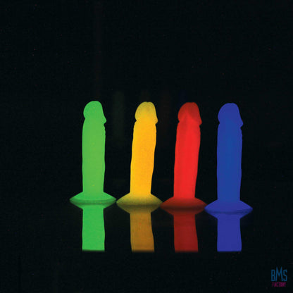 Addiction - Silly Willy – Glow in the Dark -  3.3” Silicone Dildo - 12 pcs