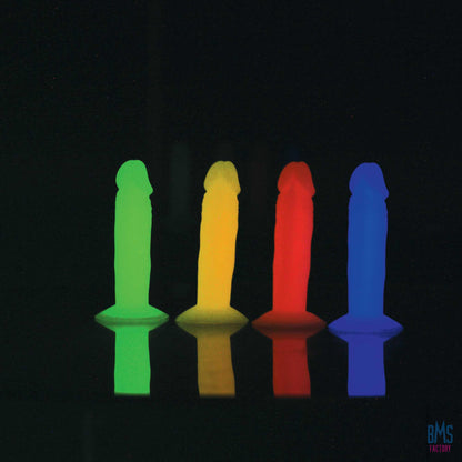 Addiction - Silly Willy – Glow in the Dark -  3.3” Silicone Dildo - 12 pcs