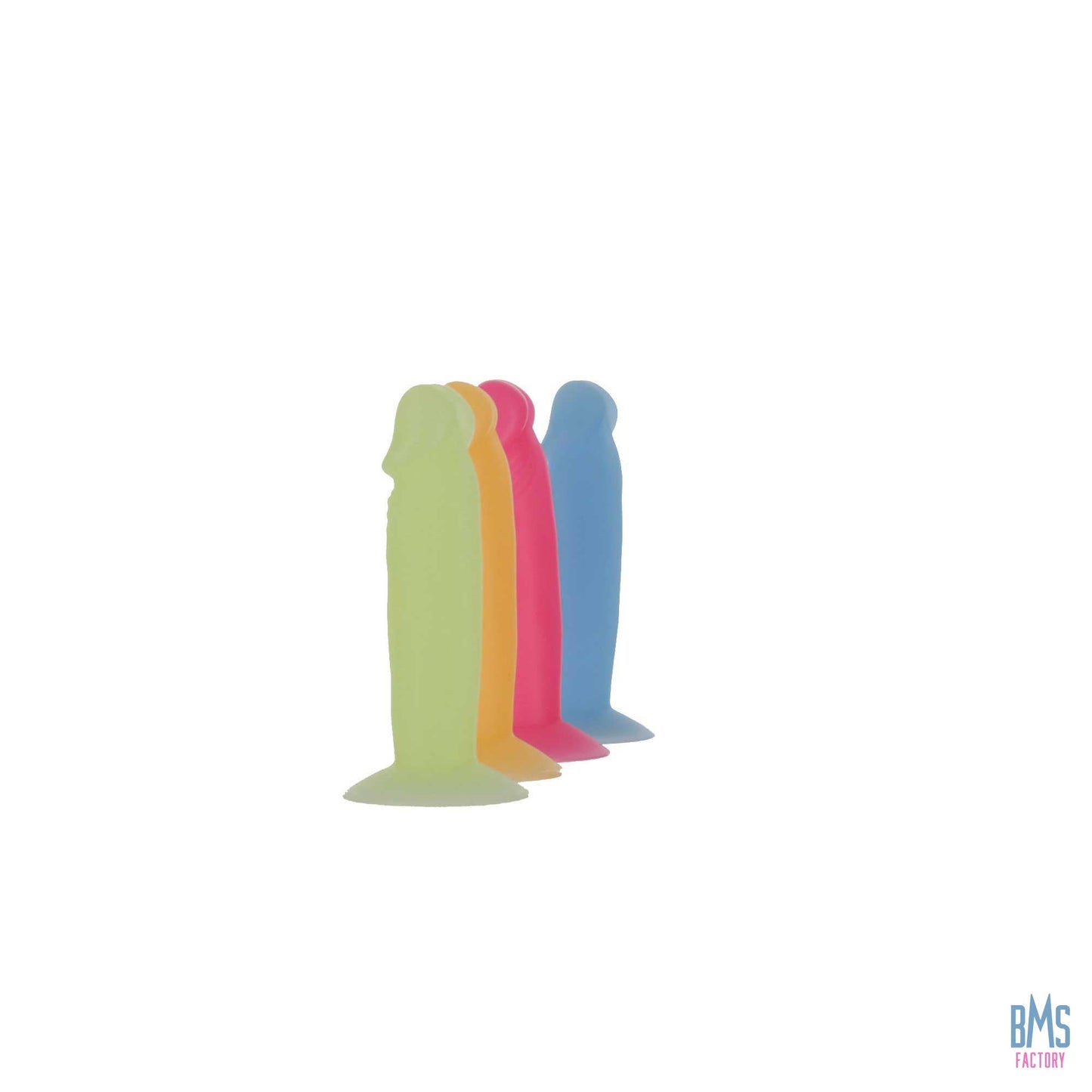 Addiction - Silly Willy – Glow in the Dark -  3.3” Silicone Dildo - 12 pcs