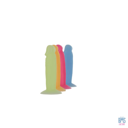 Addiction - Silly Willy – Glow in the Dark -  3.3” Silicone Dildo - 12 pcs