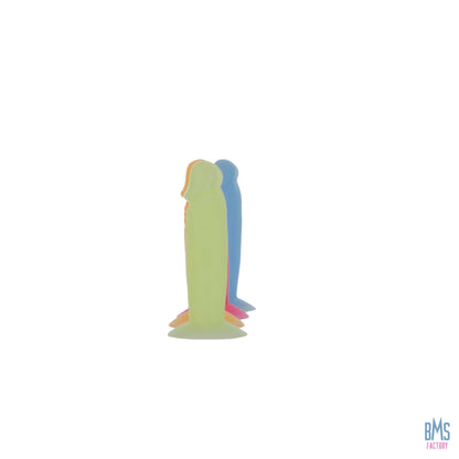 Addiction - Silly Willy – Glow in the Dark -  3.3” Silicone Dildo - 12 pcs