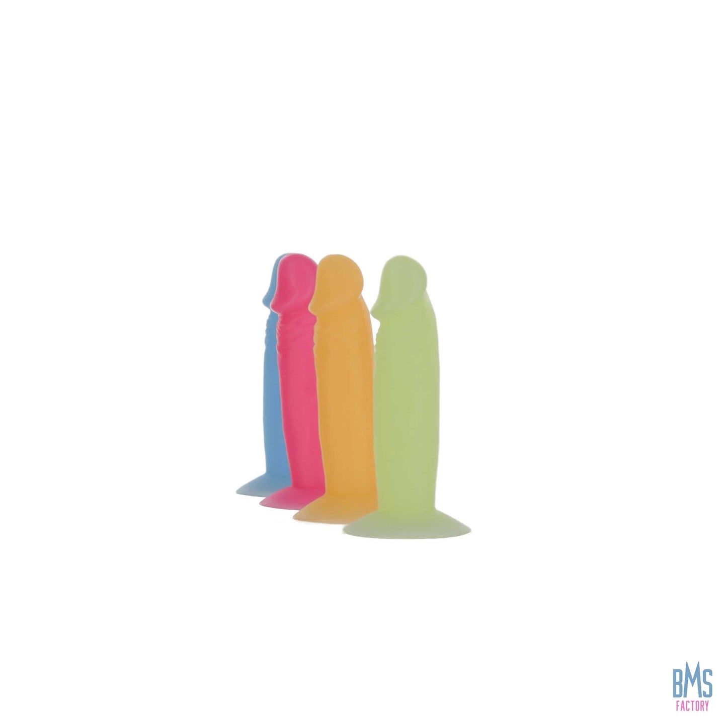 Addiction - Silly Willy – Glow in the Dark -  3.3” Silicone Dildo - 12 pcs
