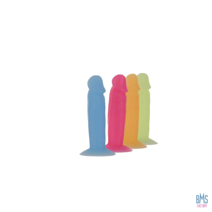 Addiction - Silly Willy – Glow in the Dark -  3.3” Silicone Dildo - 12 pcs