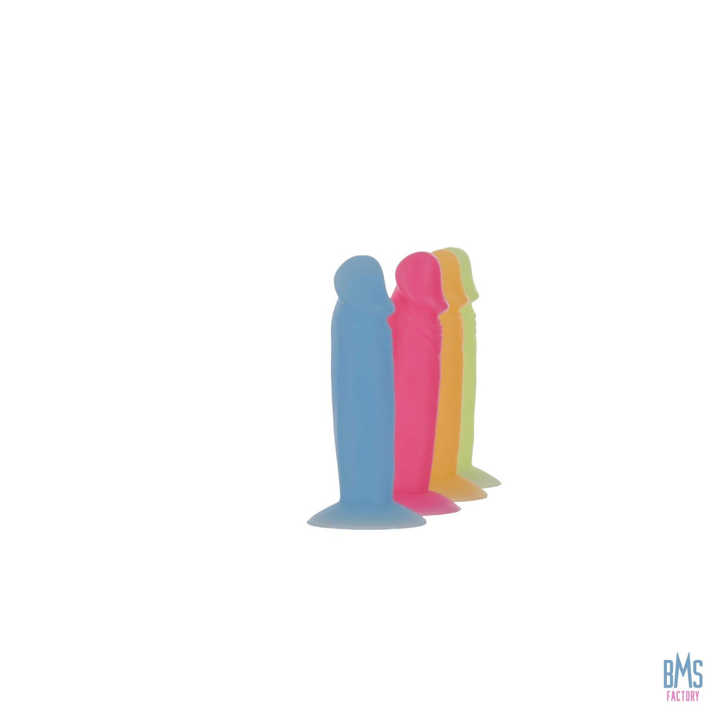 Addiction - Silly Willy – Glow in the Dark -  3.3” Silicone Dildo - 12 pcs