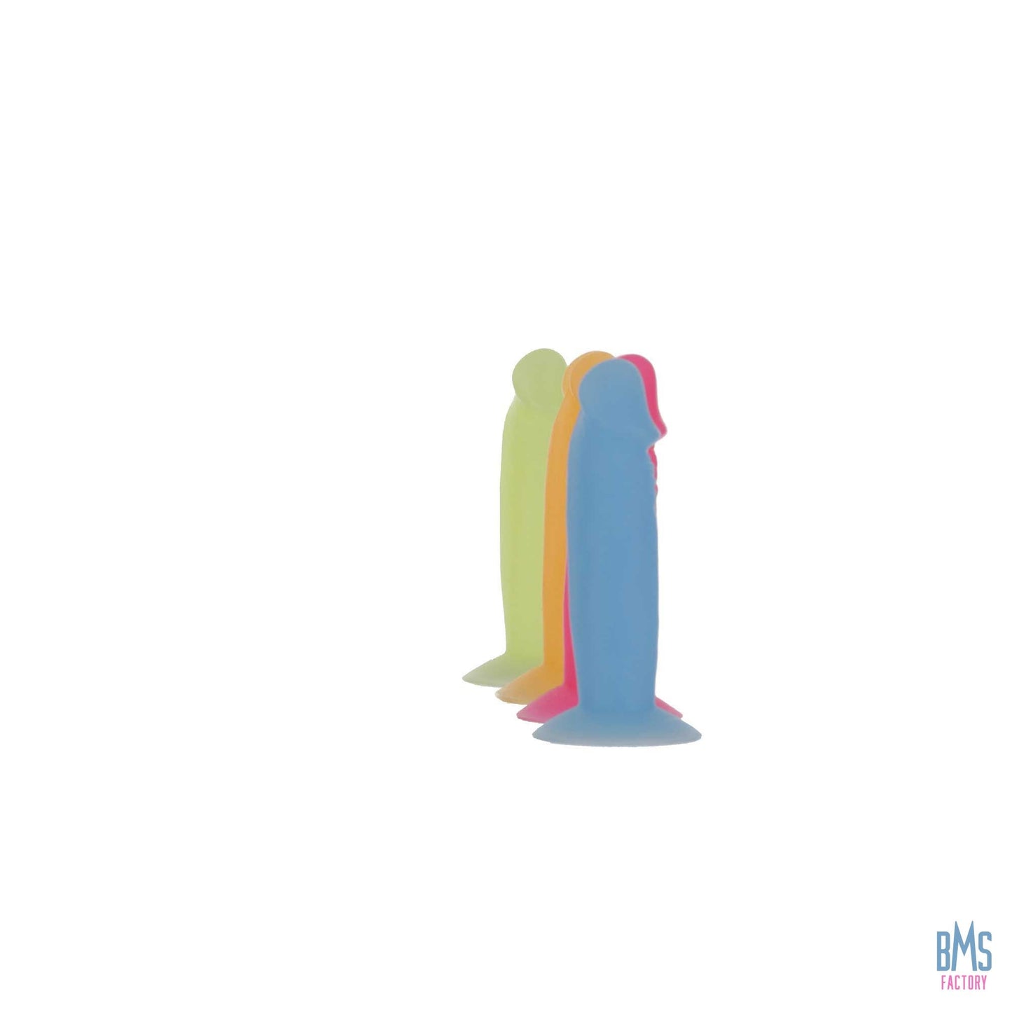 Addiction - Silly Willy – Glow in the Dark -  3.3” Silicone Dildo - 12 pcs