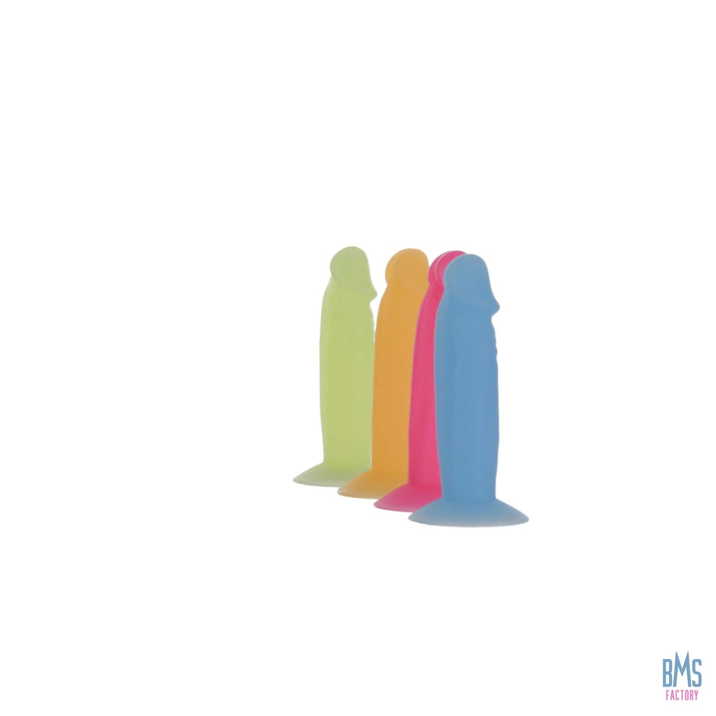 Addiction - Silly Willy – Glow in the Dark -  3.3” Silicone Dildo - 12 pcs