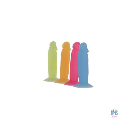 Addiction - Silly Willy – Glow in the Dark -  3.3” Silicone Dildo - 12 pcs