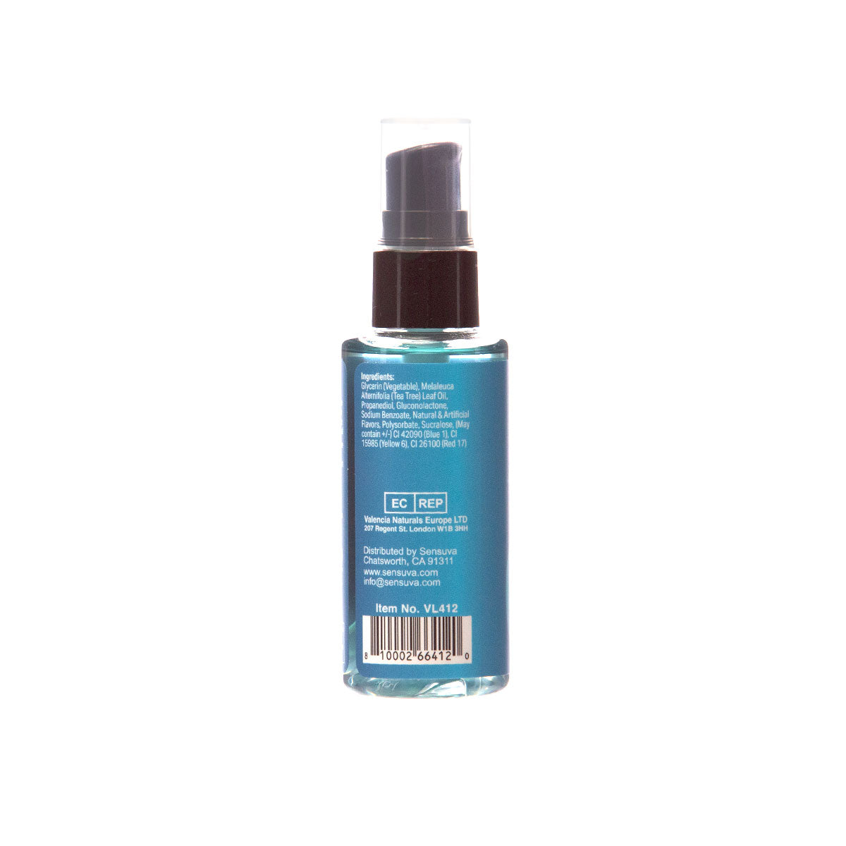 Sensuva Sizzle Lips Warming Edible Gel Blueberry Ice Pop 2 oz