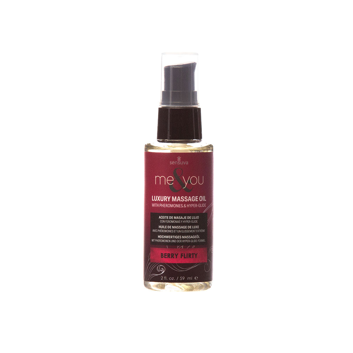 Sensuva Me & You Massage Oil Berry Flirty 2 oz