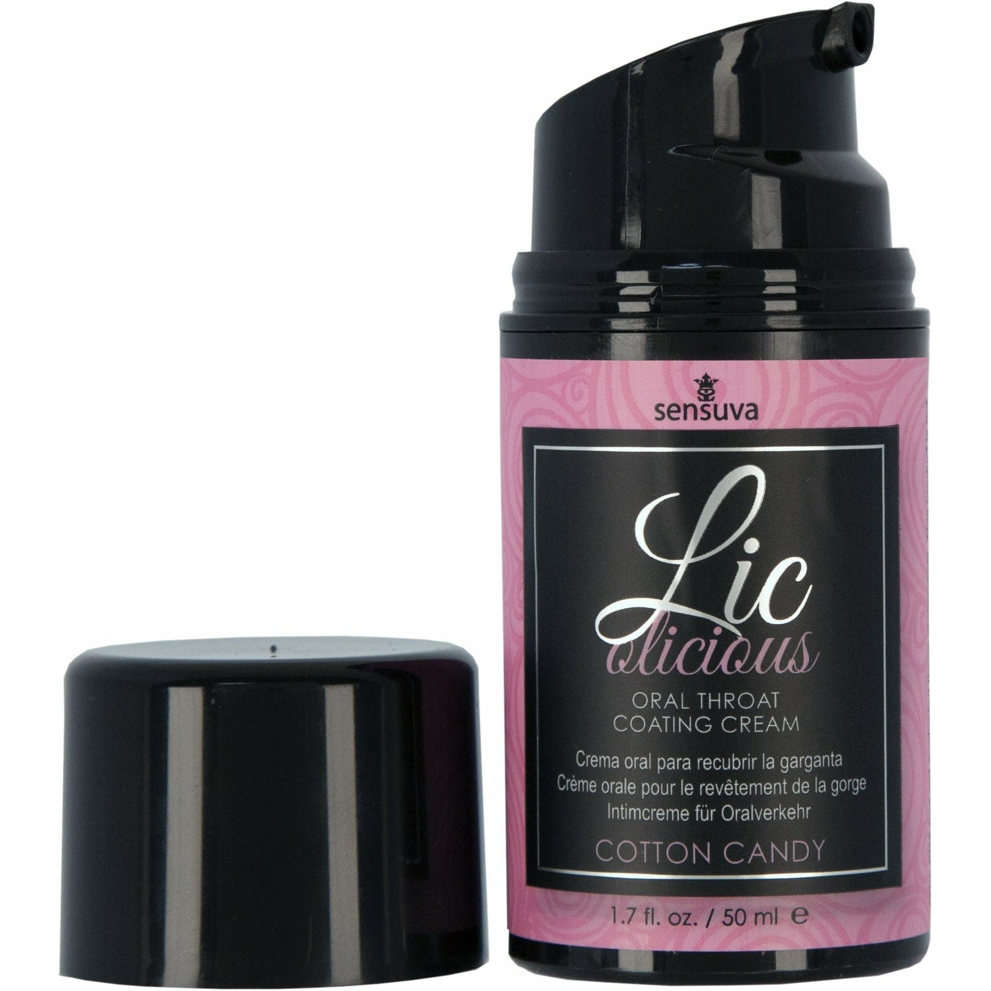 Sensuva Licolicious – Flavoured Throat Coating Cream – 1.7 oz - Cotton Candy
